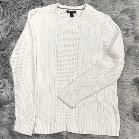 Mens Banana Republic Cable Knit Off 